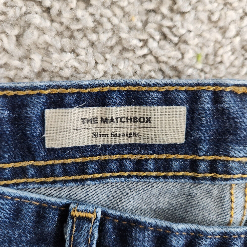 Adriano Goldschmied The Matchbox Slim Strait Cotton Blend Jeans Men's Size 31x34 - Picture 10 of 16